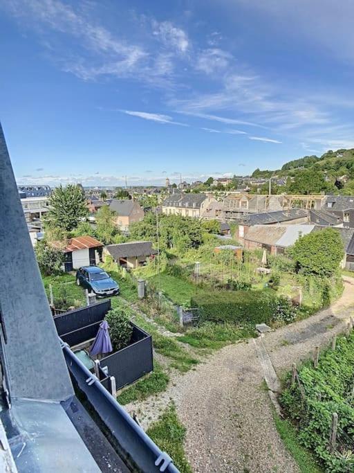 Les Mouettes. Appart Honfleur 4 Personnes Vue Pont De Normandie Appartement Buitenkant foto